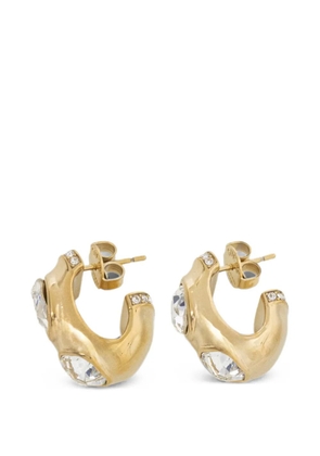 GUESS USA Mamounia crystal-embellished hoop earrings - Gold