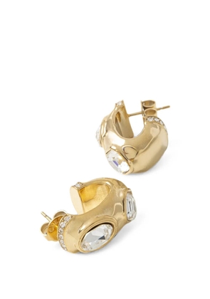 GUESS USA Mamounia crystal-embellished hoop earrings - Gold
