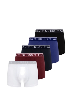 GUESS USA logo-waistband boxers (set of five) - White
