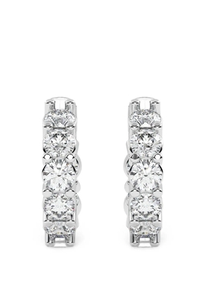 Diamond Essentials diamond huggie hoop earrings - Silver