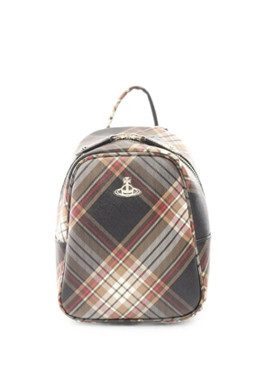 Vivienne Westwood Pre-Owned 2000s Tartan Orb backpack - Black