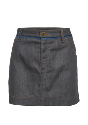 Louis Vuitton Pre-Owned contrast-stitch mini skirt - Grey