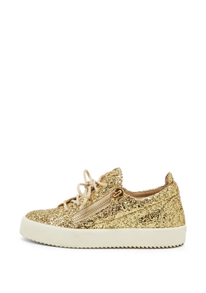 Giuseppe Zanotti Vintage glitter side-zip sneakers - Gold
