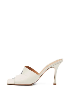 Bottega Veneta Pre-Owned Stretch square-toe sandals - White