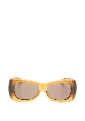 Saint Laurent Eyewear rectangle-frame sunglasses - Brown