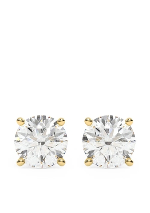 Diamond Essentials laboratory-grown diamond solitaire earrings - Gold