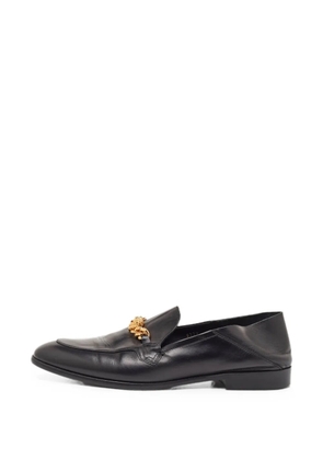 Versace Pre-Owned Medusa leather loafers - Black