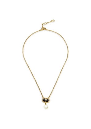 Valentino Garavani Pre-Owned VLogo faux-pearl necklace - Gold
