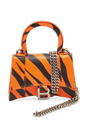 Balenciaga Pre-Owned mini Hourglass tiger-stripe handbag - Orange
