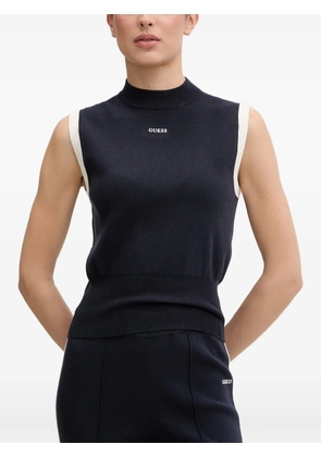 GUESS USA logo-print sleeveless top - Blue