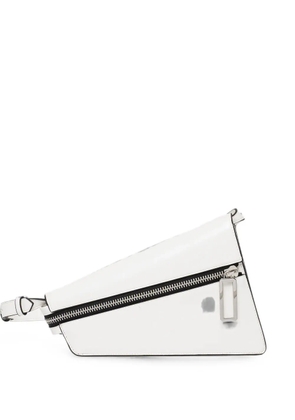 Sisley geometrical cross body bag - White