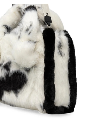 Sportalm faux-fur cow-print tote bag - White