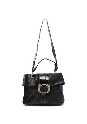 Bvlgari Pre-Owned Leoni patent-leather shoulder bag - Black