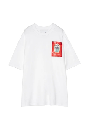 Yoshiokubo graphic-patch T-shirt - White