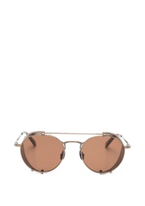 Garrett Leight Ocampo round-frame sunglasses - Brown