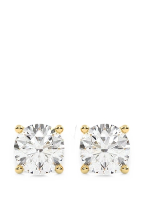 Diamond Essentials laboratory-grown diamond solitaire earrings - Gold