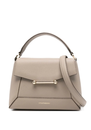 Strathberry logo-print tote bag - Grey