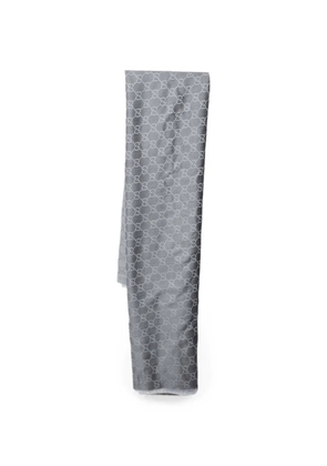 Gucci Pre-Owned GG jacquard fringed scarf - Grey