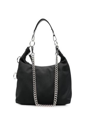 R13 stud-embellished chain-link shoulder bag - Black