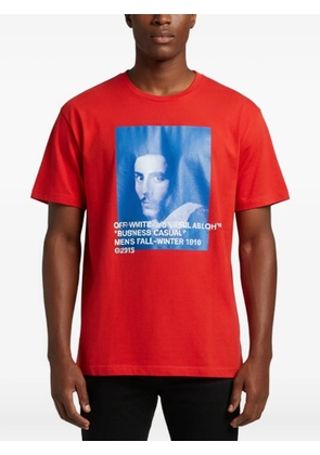 Off-White Pre-Owned Bernini graphic-print cotton T-shirt - Red