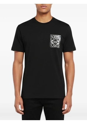 Loewe Pre-Owned Anagram patch cotton T-shirt - Black