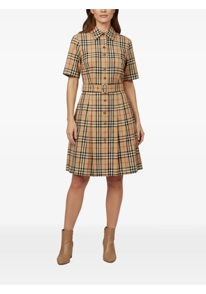 Burberry Pre-Owned Nova Check shirt dress - Neutrals
