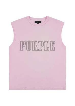 Purple Brand Slab logo-print sleeveless vest - Pink