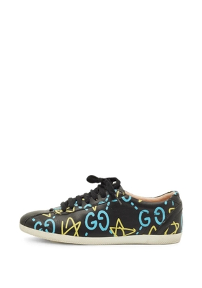 Gucci Pre-Owned Ace Ghost leather sneakers - Black