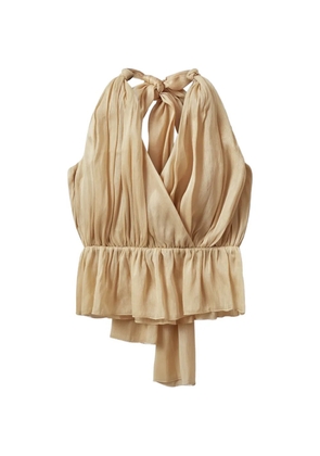 The Garment Prince V-neck top - Neutrals