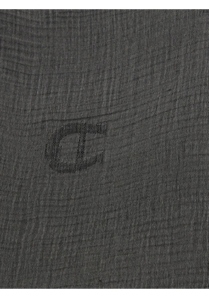 Aigner Kids logo-print scarf - Grey