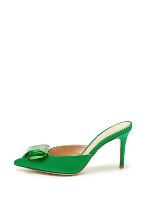 Gianvito Rossi Jaipur jewel-embellished mules - Green