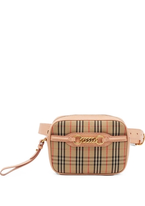 Burberry Pre-Owned 1983 Link knight-check belt bag - Neutrals