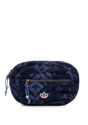 adidas x CLOT jacquard-logo belt bag - Blue