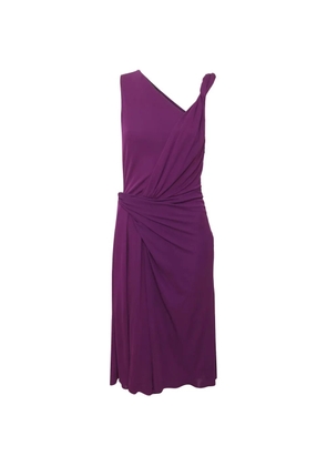 Gucci Pre-Owned sleeveless draped midi dress - Purple