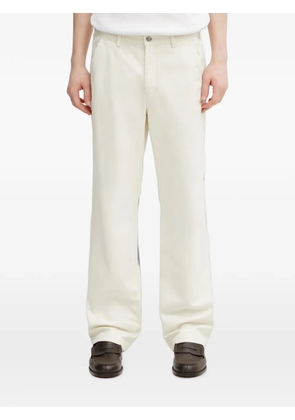 Filling Pieces Worker logo-embroidered straight-leg jeans - White