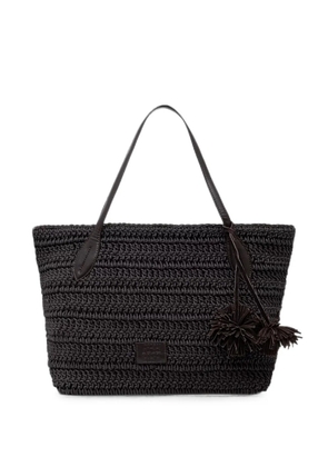 Pedro Del Hierro crochet tassel-detail tote bag - Black