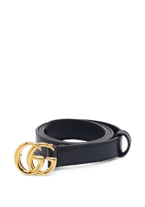 Gucci Pre-Owned GG Marmont buckle slim leather belt - Black