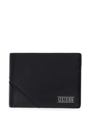 GUESS USA Boston perforated leather wallet - Black