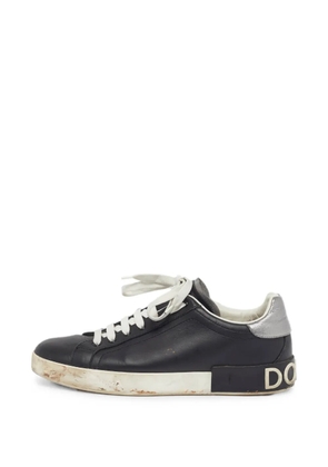 Dolce & Gabbana Pre-Owned Portofino low-top sneakers - Black
