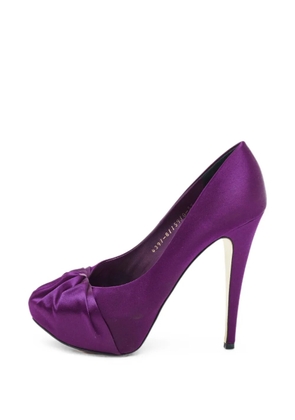 Gina Clair Hoodie platform pumps - Purple