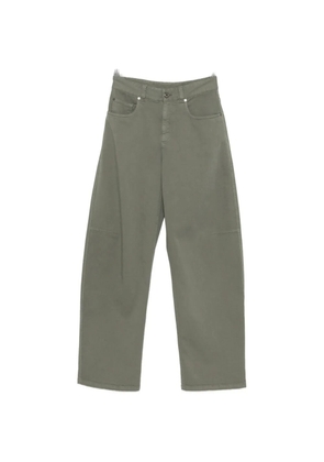 Brunello Cucinelli logo-patch jeans - Green
