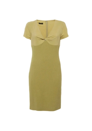 Emporio Armani Pre-Owned chiffon knit dress - Green