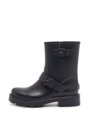 Jimmy Choo Pre-Owned Yael buckled rain boots - Black