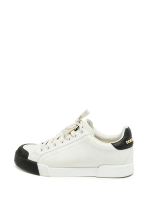 Dolce & Gabbana Pre-Owned Portofino lace-up sneakers - White