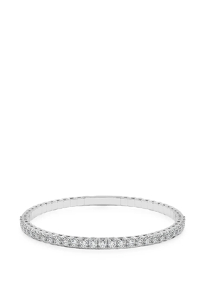 Diamond Essentials lab-grown diamond flexible bangle - Silver