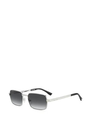 DSQUARED2 EYEWEAR rectangle-frame tinted sunglasses - Silver