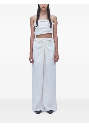 Muller Of Yoshiokubo twist-detail palazzo pants - Black
