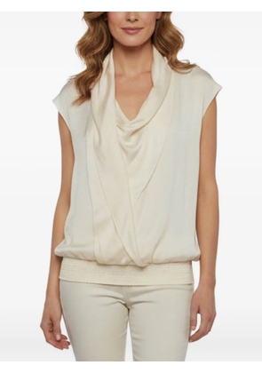 Max Mara ruffle-detail sleeveless blouse - Neutrals
