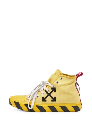 Off-White Pre-Owned Vulcanized high-top sneakers - Yellow