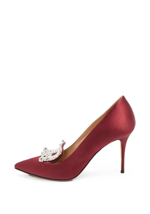 Manolo Blahnik Borlak crystal-embellished pumps - Red